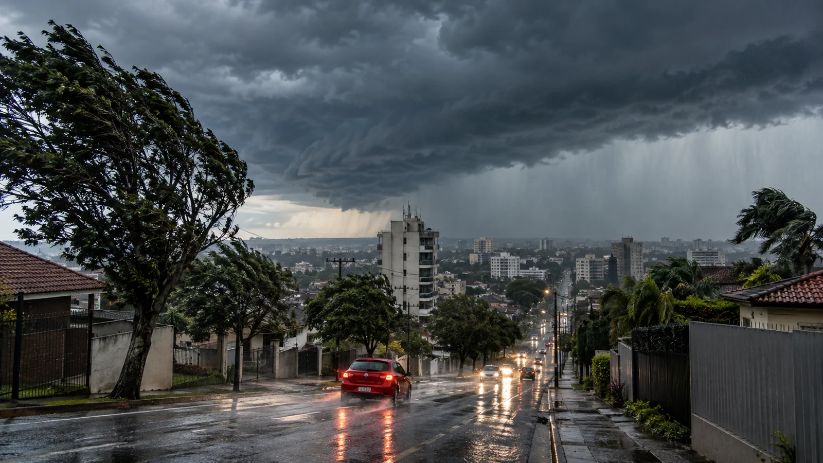 Alerta vermelho de tempestade no Sul: cidades afetadas e como se proteger nesta quinta e sexta