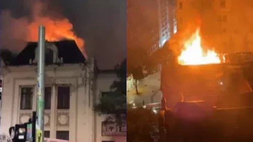 Incêndio atinge Faculdade de Direito da USP no Centro de São Paulo