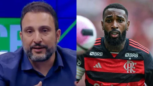 Torcida do Flamengo protesta contra Gerson com notas falsas e cantos ofensivos