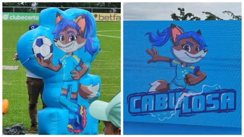 Cruzeiro lança mascote 'Cabulosa' para promover luta contra violência à mulher