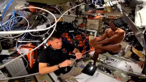 Transmissão da NASA revela "banho espacial" de astronauta da missão Artemis II