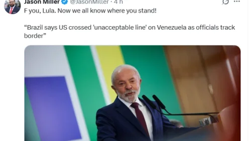 Conselheiro de Trump xinga Lula após crítica do brasileiro à ação na Venezuela