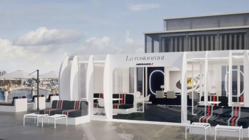 Air France inaugura restaurante pop-up em Paris com menu da classe executiva