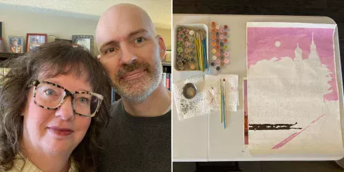 Casais adotam pintura por números para reduzir tempo em telas e fortalecer relacionamentos