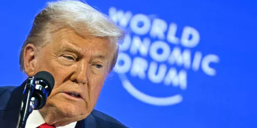 Trump defende controle dos EUA sobre Groenlândia em discurso em Davos