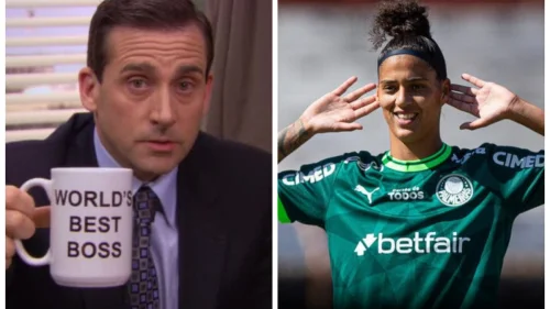 Atacante do Palmeiras vira comediante em brincadeira inspirada em "The Office"