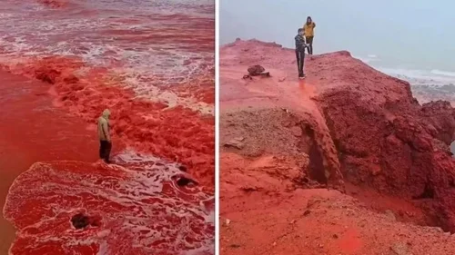 Ilha de Ormuz é Transformada em 'Chuva de Sangue'!