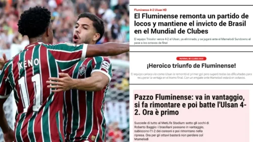 Fluminense vence Ulsan Hyundai em jogo de seis gols e repercute na Europa