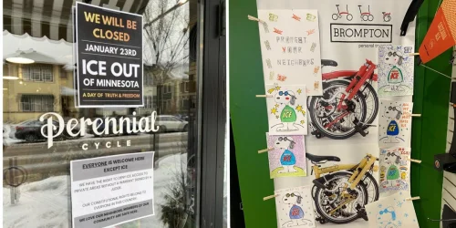 Loja de bicicletas em Minneapolis fecha para protesto contra ICE e arrecada US$ 4 mil