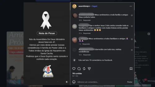 Pastor é uma das vítimas de chacina familiar em Juiz de Fora, Minas Gerais