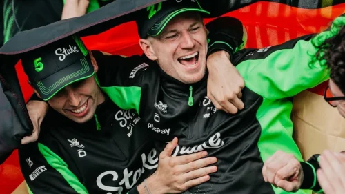 Bortoleto celebra primeiro pódio de Hülkenberg na F1 com mensagem emocionada