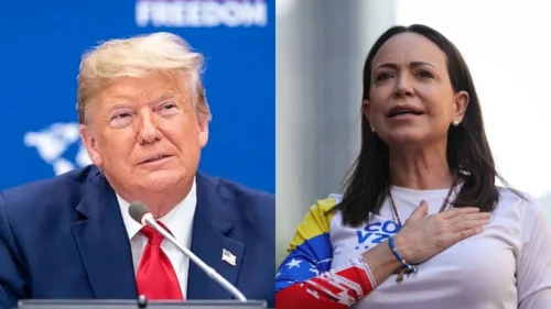 Trump se reúne com Nobel da Paz María Corina Machado na Casa Branca