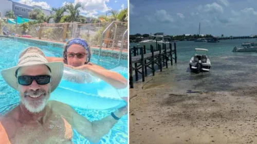 Mulher desaparece após cair de barco em tentativa de chegar ao iate nas Bahamas
