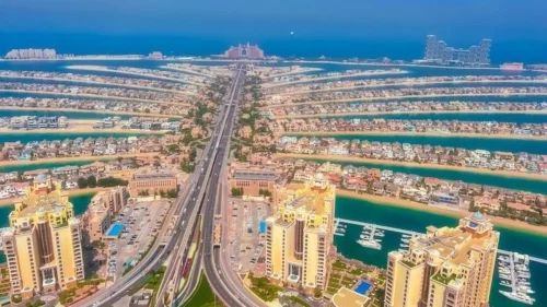 Ilha artificial de Dubai, Palm Jumeirah, custou R$ 64 bilhões em construção