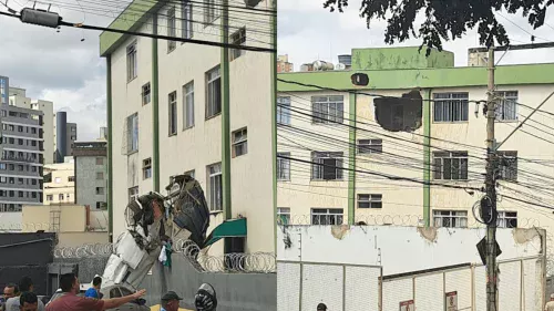 Perícia no local da queda do bimotor em BH revela detalhe assustador sobre o acidente