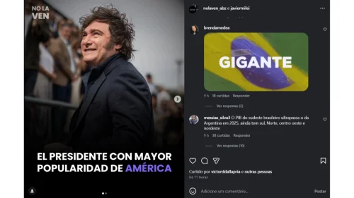 Após comparar Brasil a favela, Milei tem redes sociais invadidas por brasileiros