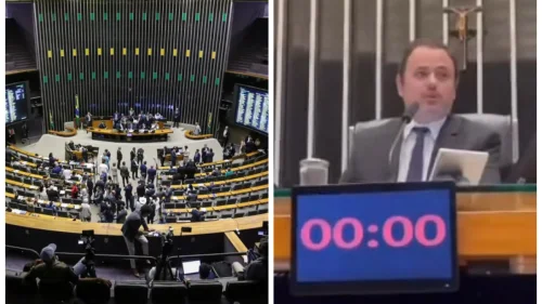 Deputado Glauber Braga é retirado à força após ocupar mesa da Câmara em protesto