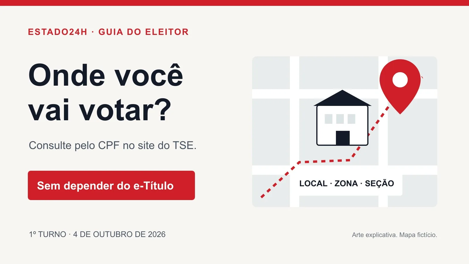 Local de votação 2026: como consultar pelo CPF sem usar o e-Título